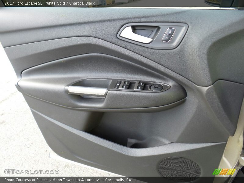 White Gold / Charcoal Black 2017 Ford Escape SE