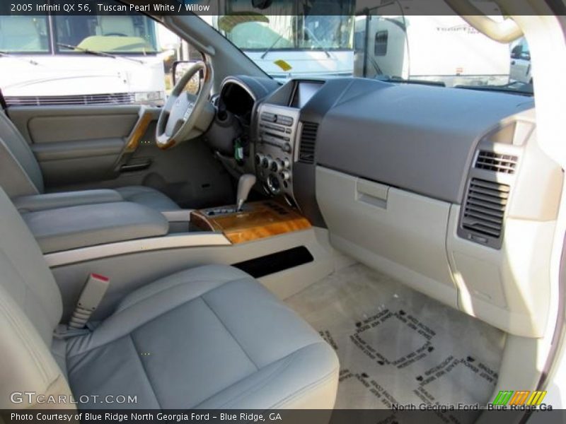 Tuscan Pearl White / Willow 2005 Infiniti QX 56