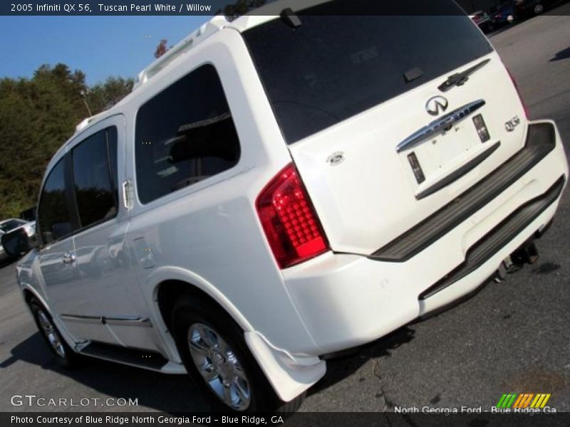 Tuscan Pearl White / Willow 2005 Infiniti QX 56