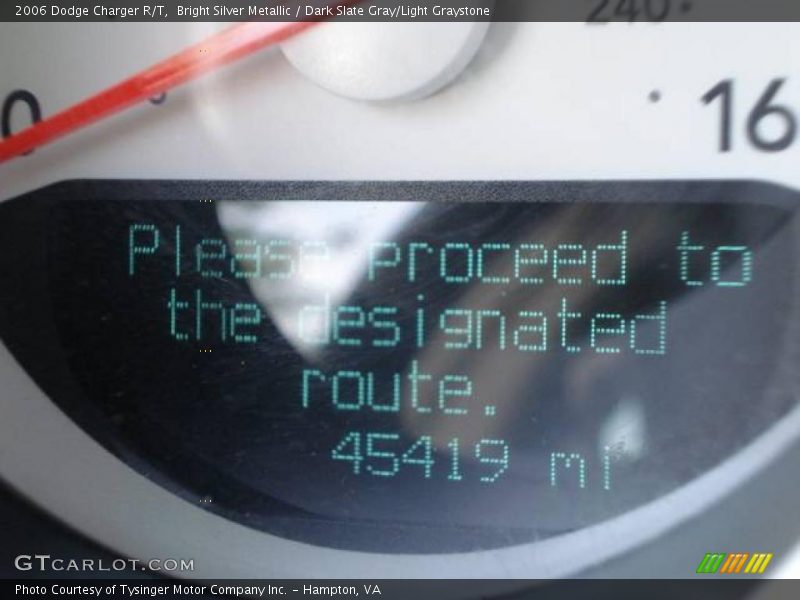 Bright Silver Metallic / Dark Slate Gray/Light Graystone 2006 Dodge Charger R/T