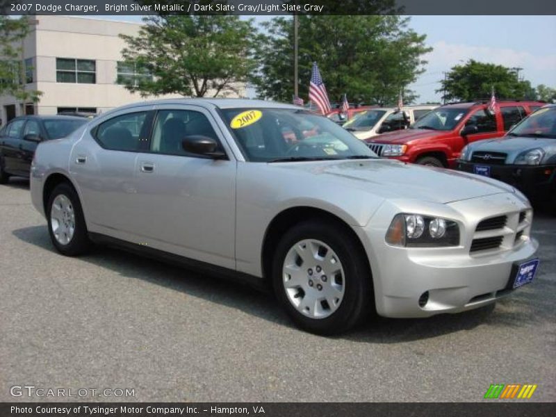 Bright Silver Metallic / Dark Slate Gray/Light Slate Gray 2007 Dodge Charger