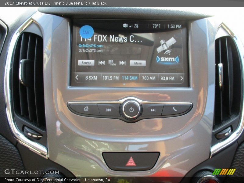 Kinetic Blue Metallic / Jet Black 2017 Chevrolet Cruze LT
