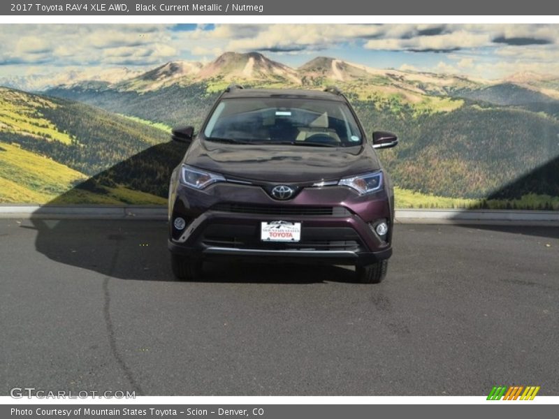 Black Current Metallic / Nutmeg 2017 Toyota RAV4 XLE AWD