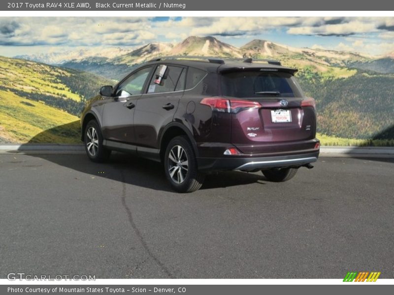 Black Current Metallic / Nutmeg 2017 Toyota RAV4 XLE AWD