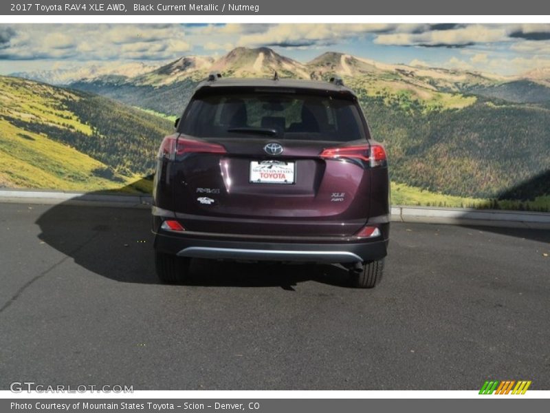 Black Current Metallic / Nutmeg 2017 Toyota RAV4 XLE AWD