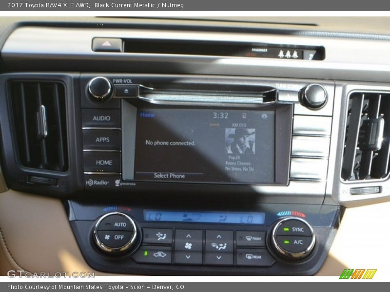 Black Current Metallic / Nutmeg 2017 Toyota RAV4 XLE AWD