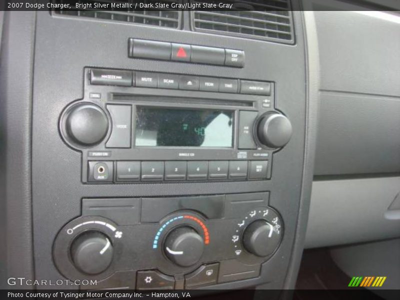 Bright Silver Metallic / Dark Slate Gray/Light Slate Gray 2007 Dodge Charger