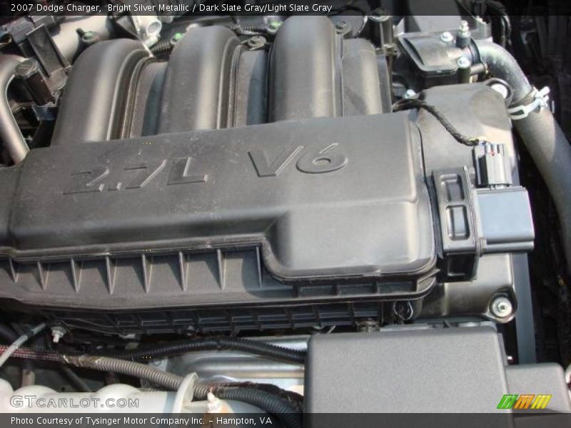Bright Silver Metallic / Dark Slate Gray/Light Slate Gray 2007 Dodge Charger