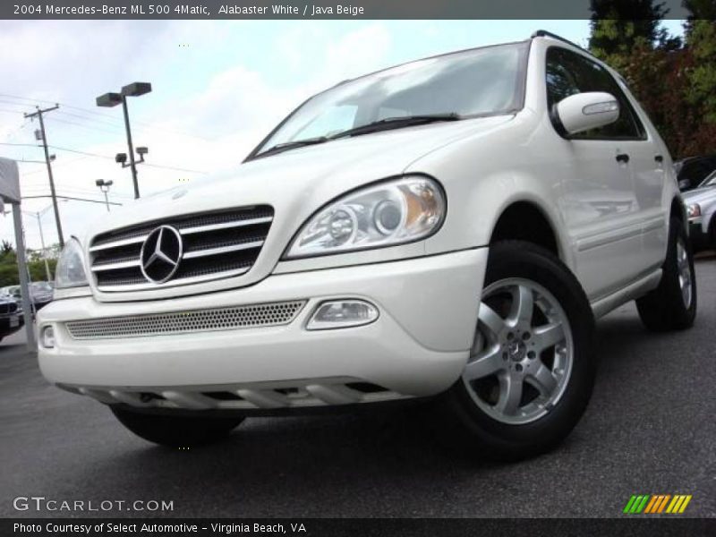 Alabaster White / Java Beige 2004 Mercedes-Benz ML 500 4Matic