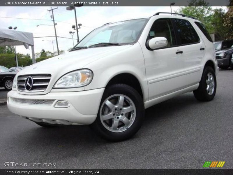 Alabaster White / Java Beige 2004 Mercedes-Benz ML 500 4Matic