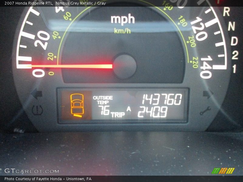 Nimbus Grey Metallic / Gray 2007 Honda Ridgeline RTL