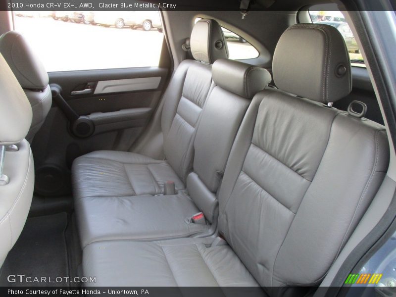 Glacier Blue Metallic / Gray 2010 Honda CR-V EX-L AWD