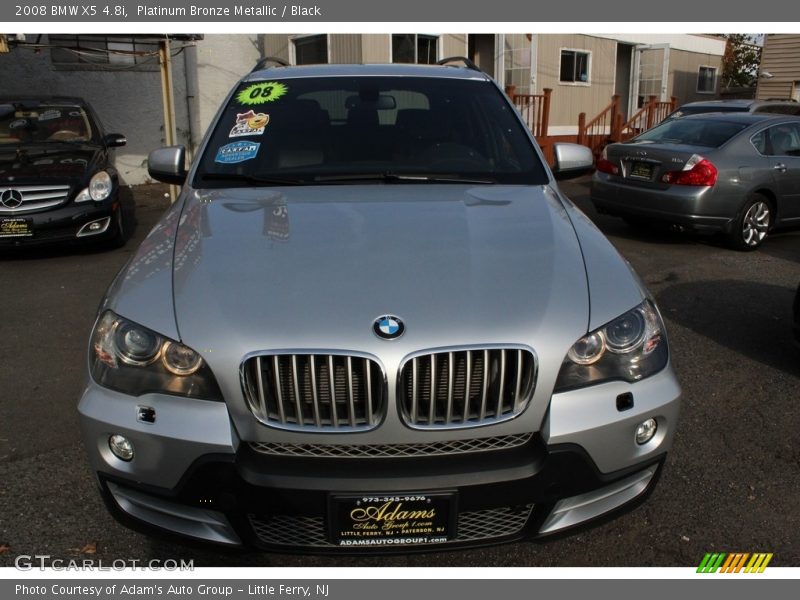 Platinum Bronze Metallic / Black 2008 BMW X5 4.8i