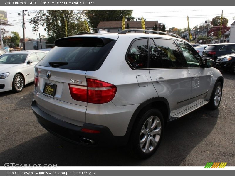 Platinum Bronze Metallic / Black 2008 BMW X5 4.8i
