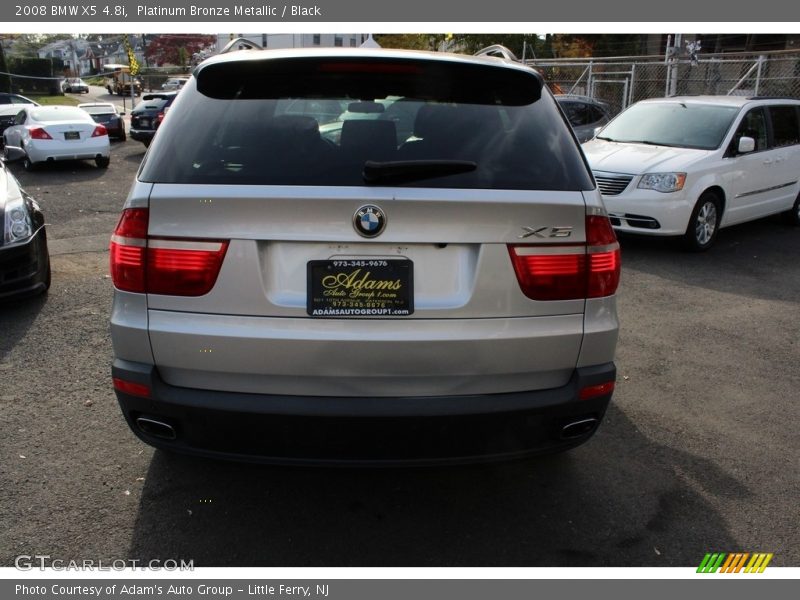 Platinum Bronze Metallic / Black 2008 BMW X5 4.8i