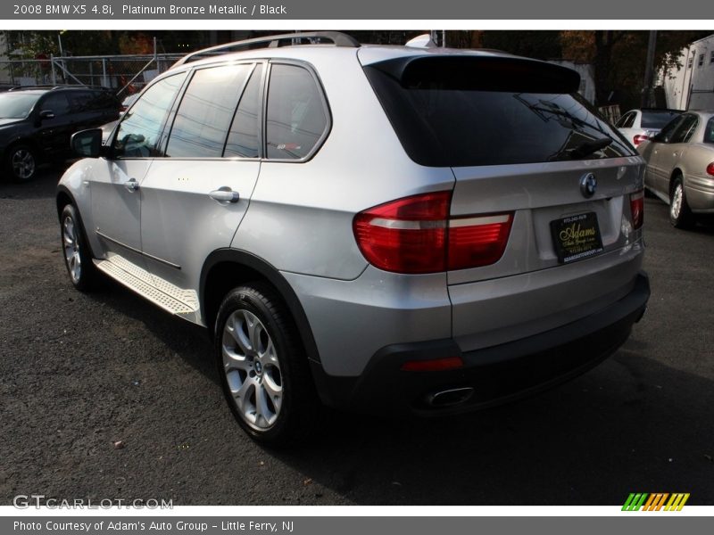 Platinum Bronze Metallic / Black 2008 BMW X5 4.8i
