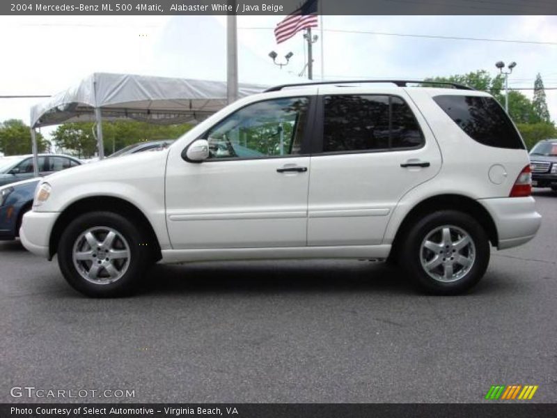 Alabaster White / Java Beige 2004 Mercedes-Benz ML 500 4Matic