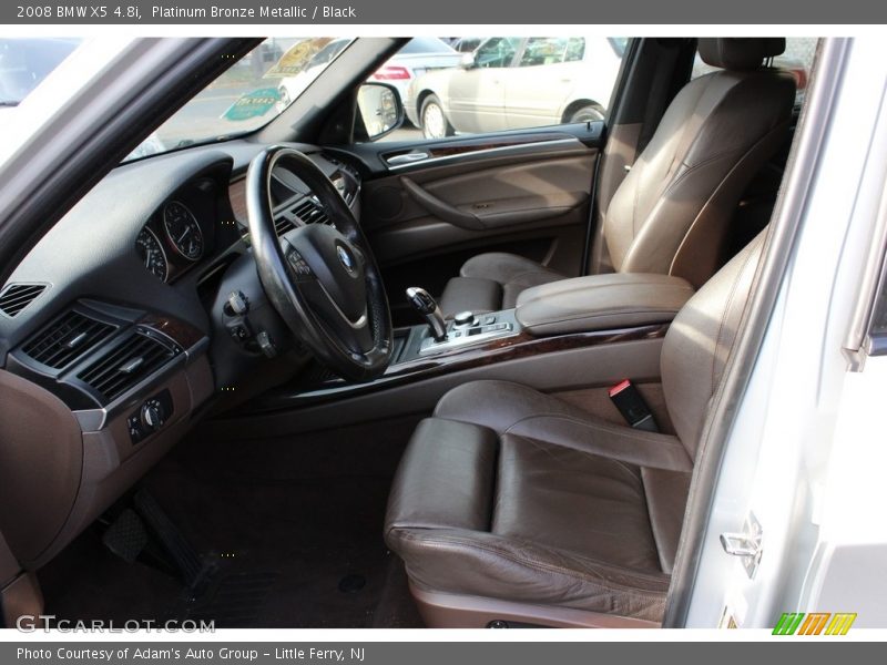 Platinum Bronze Metallic / Black 2008 BMW X5 4.8i