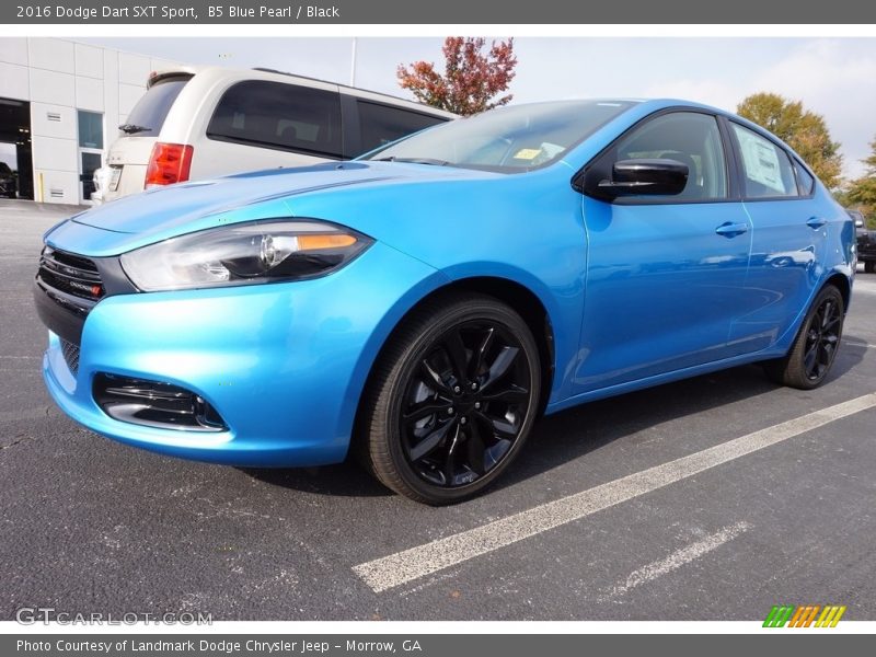 B5 Blue Pearl / Black 2016 Dodge Dart SXT Sport