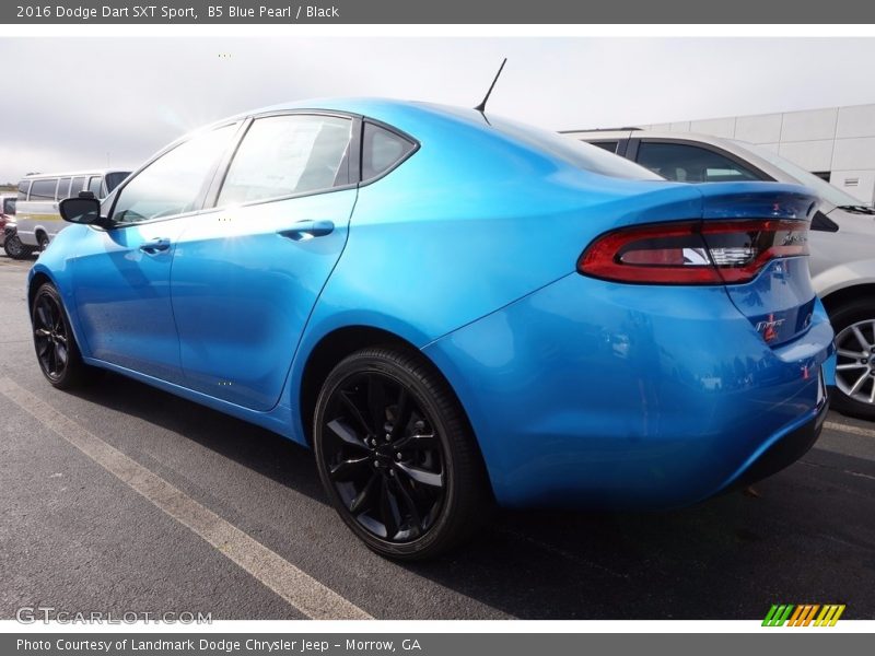 B5 Blue Pearl / Black 2016 Dodge Dart SXT Sport