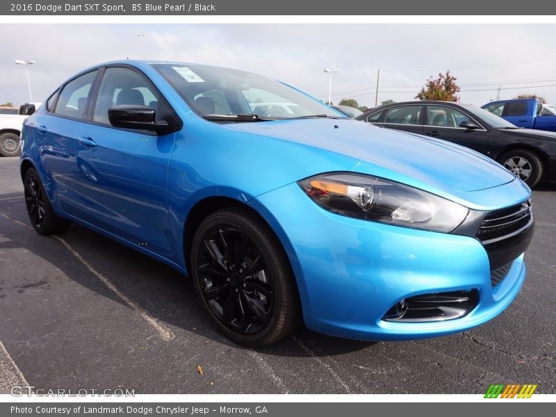 B5 Blue Pearl / Black 2016 Dodge Dart SXT Sport