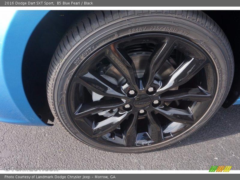 B5 Blue Pearl / Black 2016 Dodge Dart SXT Sport