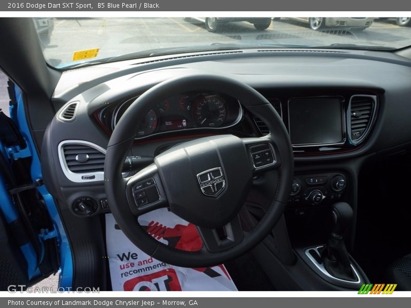 B5 Blue Pearl / Black 2016 Dodge Dart SXT Sport