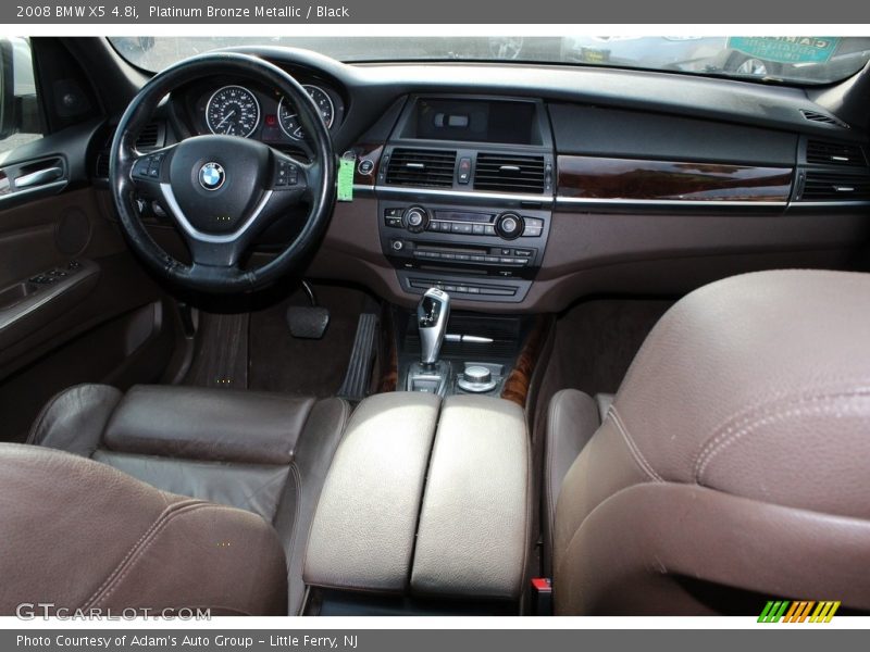 Platinum Bronze Metallic / Black 2008 BMW X5 4.8i