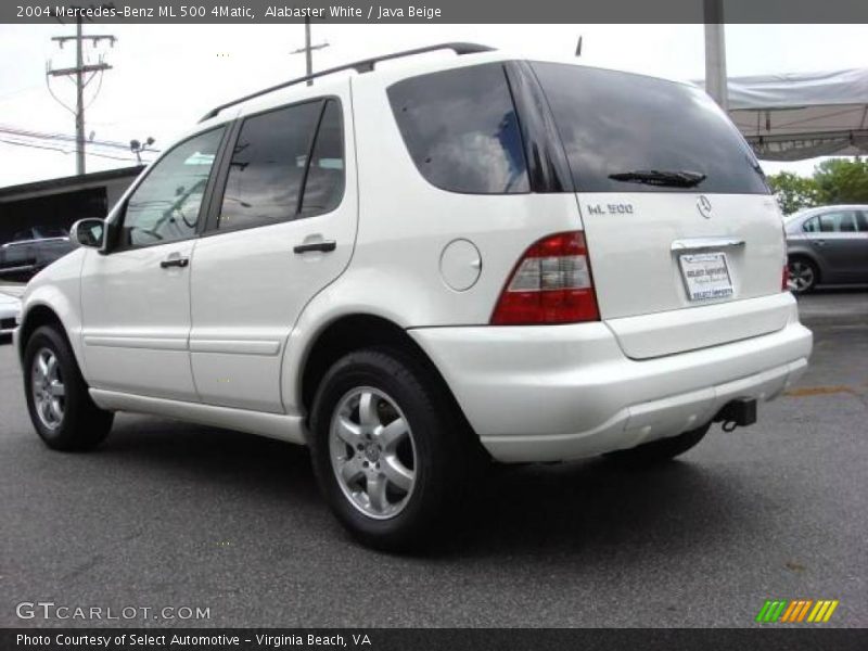 Alabaster White / Java Beige 2004 Mercedes-Benz ML 500 4Matic