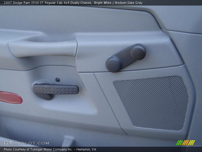 Bright White / Medium Slate Gray 2007 Dodge Ram 3500 ST Regular Cab 4x4 Dually Chassis