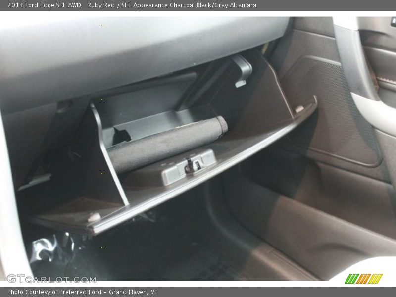 Ruby Red / SEL Appearance Charcoal Black/Gray Alcantara 2013 Ford Edge SEL AWD