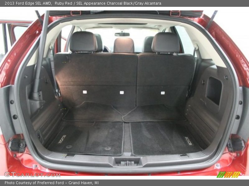 Ruby Red / SEL Appearance Charcoal Black/Gray Alcantara 2013 Ford Edge SEL AWD