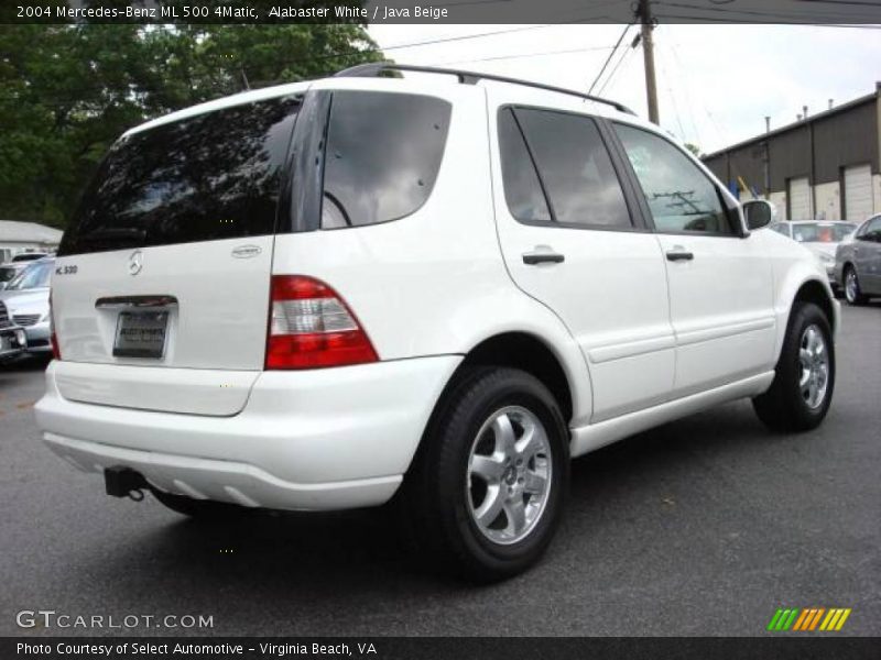 Alabaster White / Java Beige 2004 Mercedes-Benz ML 500 4Matic
