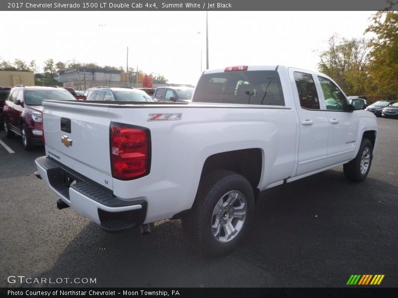 Summit White / Jet Black 2017 Chevrolet Silverado 1500 LT Double Cab 4x4