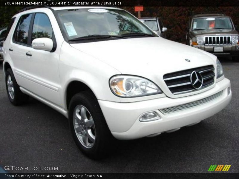 Alabaster White / Java Beige 2004 Mercedes-Benz ML 500 4Matic
