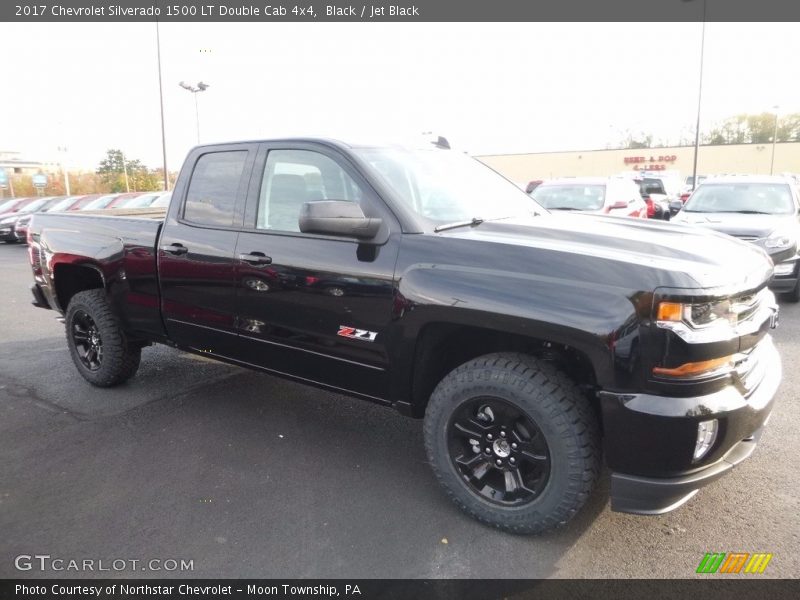 Black / Jet Black 2017 Chevrolet Silverado 1500 LT Double Cab 4x4