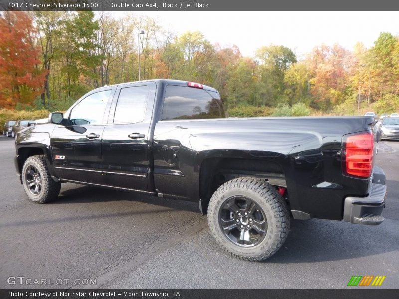 Black / Jet Black 2017 Chevrolet Silverado 1500 LT Double Cab 4x4