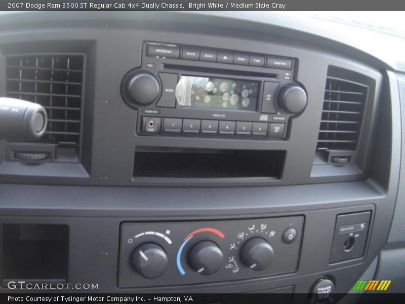 Bright White / Medium Slate Gray 2007 Dodge Ram 3500 ST Regular Cab 4x4 Dually Chassis