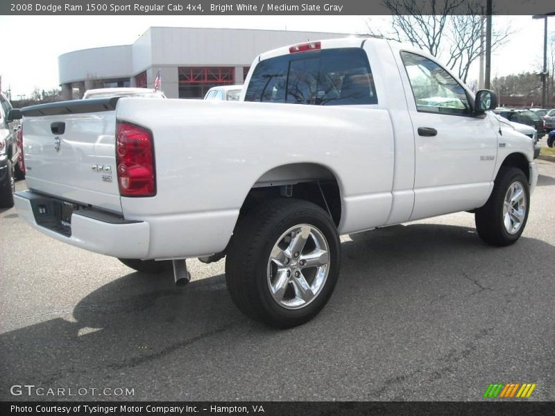 Bright White / Medium Slate Gray 2008 Dodge Ram 1500 Sport Regular Cab 4x4