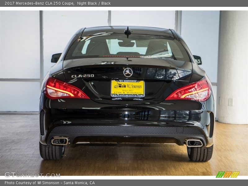 Night Black / Black 2017 Mercedes-Benz CLA 250 Coupe