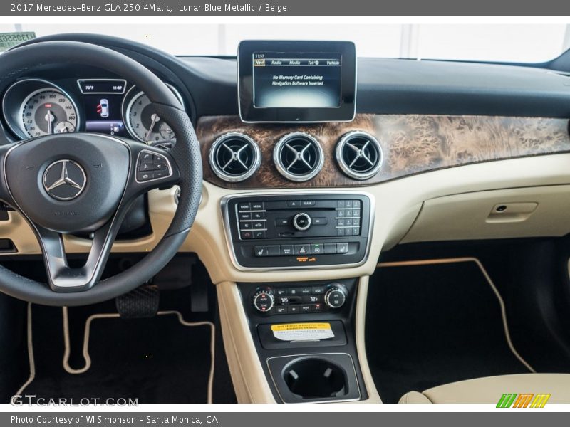 Lunar Blue Metallic / Beige 2017 Mercedes-Benz GLA 250 4Matic