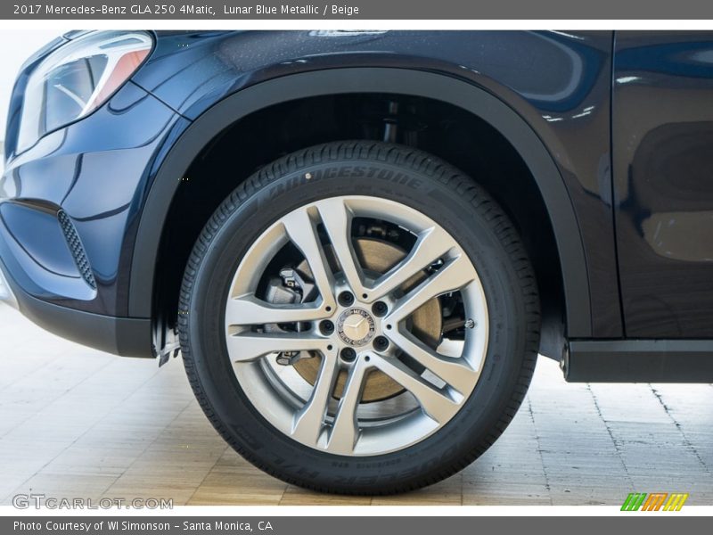 Lunar Blue Metallic / Beige 2017 Mercedes-Benz GLA 250 4Matic