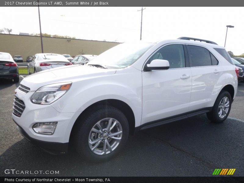 Summit White / Jet Black 2017 Chevrolet Equinox LT AWD
