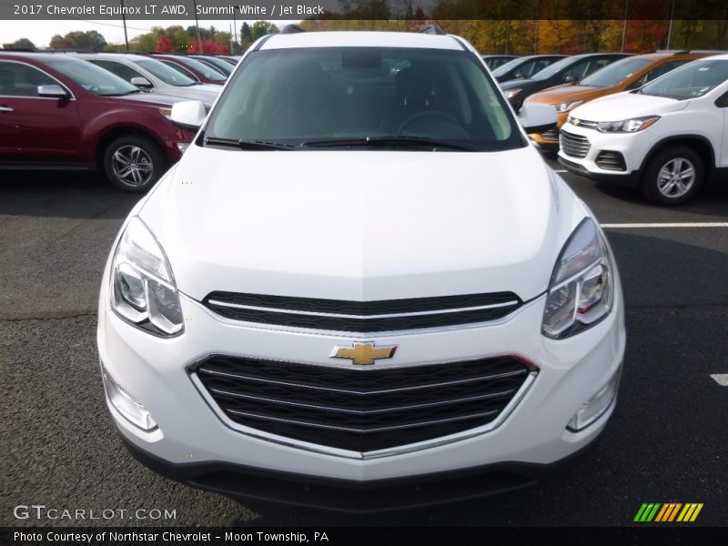 Summit White / Jet Black 2017 Chevrolet Equinox LT AWD