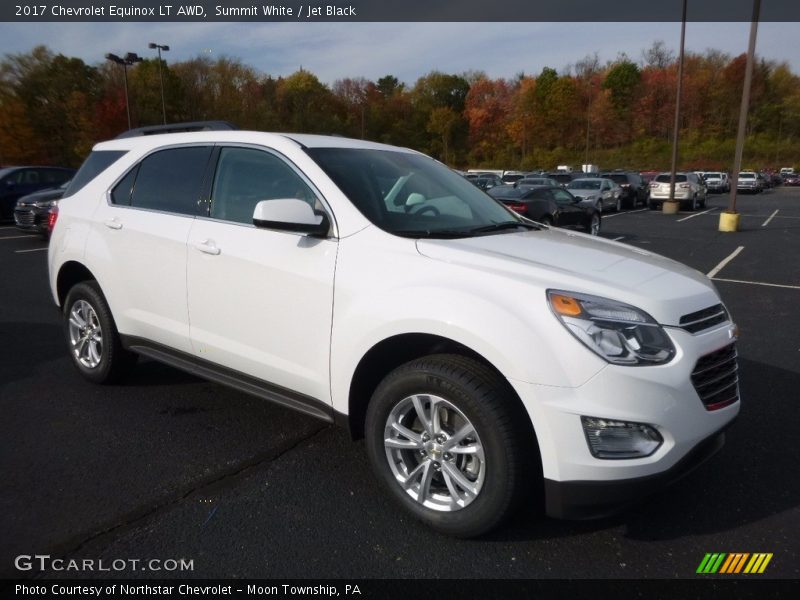 Summit White / Jet Black 2017 Chevrolet Equinox LT AWD