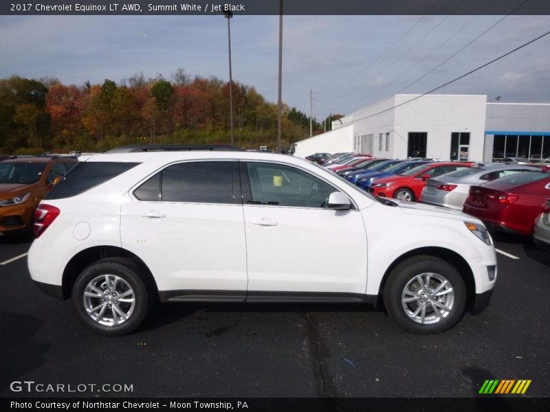 Summit White / Jet Black 2017 Chevrolet Equinox LT AWD