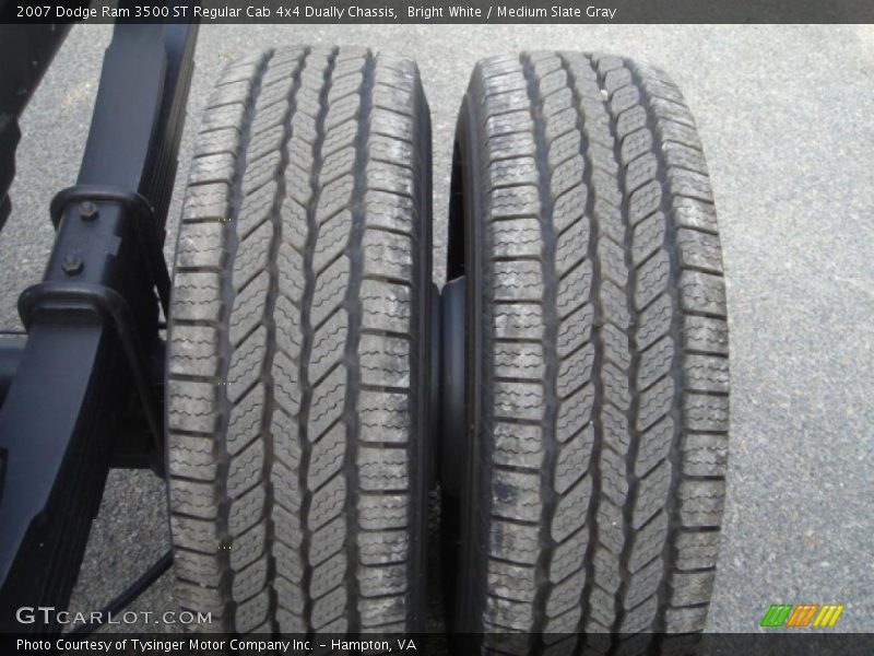 Bright White / Medium Slate Gray 2007 Dodge Ram 3500 ST Regular Cab 4x4 Dually Chassis