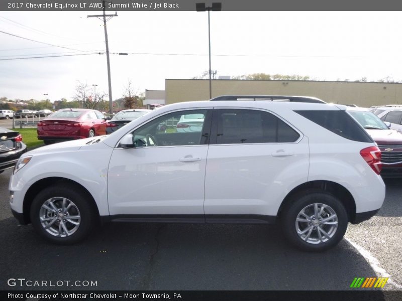 Summit White / Jet Black 2017 Chevrolet Equinox LT AWD