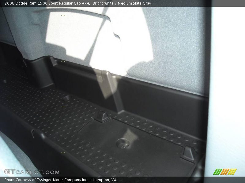 Bright White / Medium Slate Gray 2008 Dodge Ram 1500 Sport Regular Cab 4x4