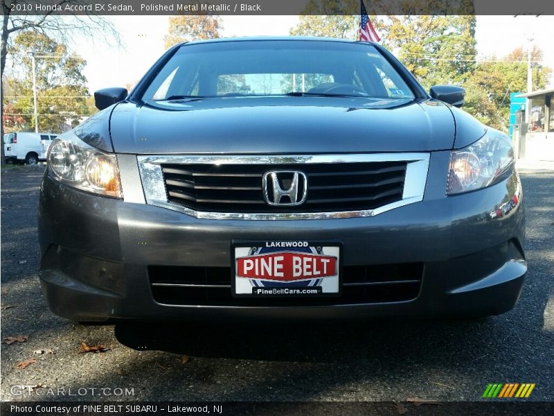 Polished Metal Metallic / Black 2010 Honda Accord EX Sedan